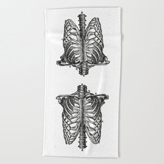 Ribcage Beach Towel