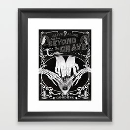 Ghastly Madison // Oracle Ouija Planchette Framed Art Print