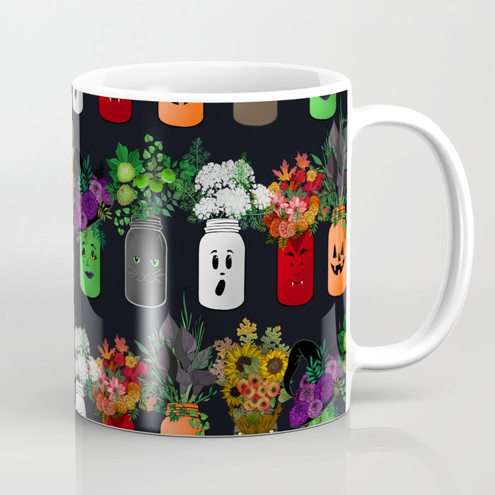 Halloween Mason Jar Bouquets Coffee Mug