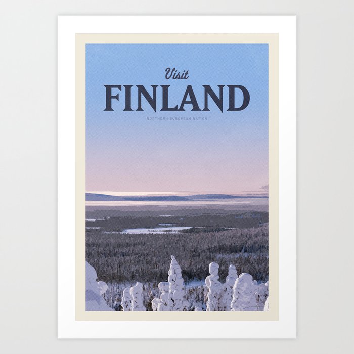 Visit Finland Art Print