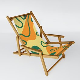 Abstract line shape fern 5 Sling Chair