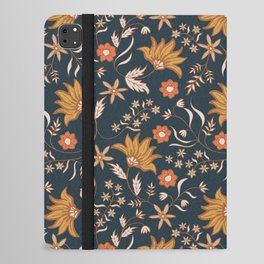Floral Chintz Pattern Indigo iPad Folio Case