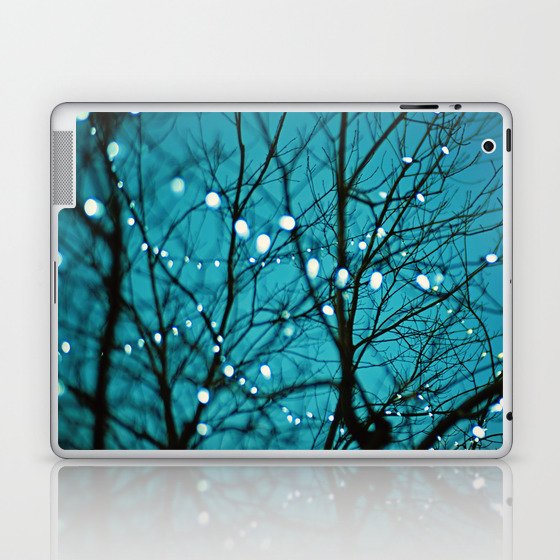 Tree with lights photo. Wonder Laptop & iPad Skin