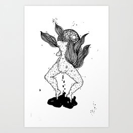Menstruation station  Art Print