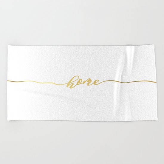 golden home Beach Towel