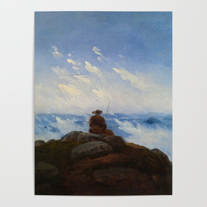 Wanderer on the Mountaintop - Carl Gustav Carus (1818) Poster