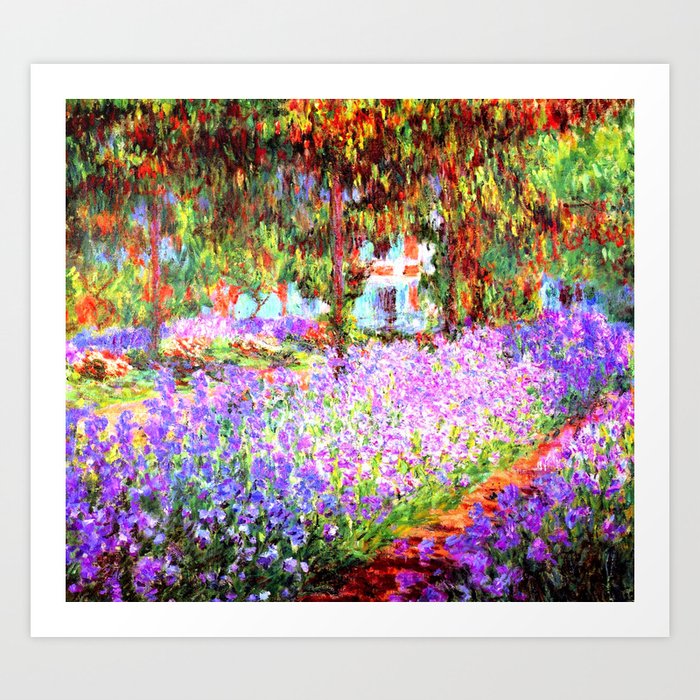 Monets Garden In Giverny Art Print