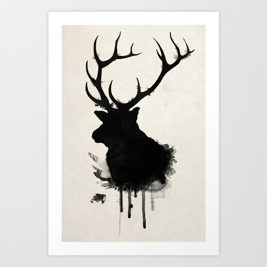 Elk Art Print