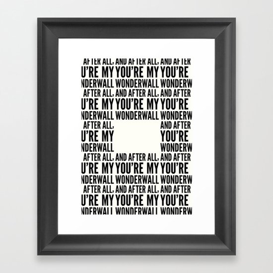 Wonderwall Framed Art Print