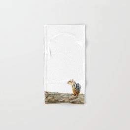 Little Chip - a painting of a Chipmunk by Teresa Thompson Hand & Bath Towel