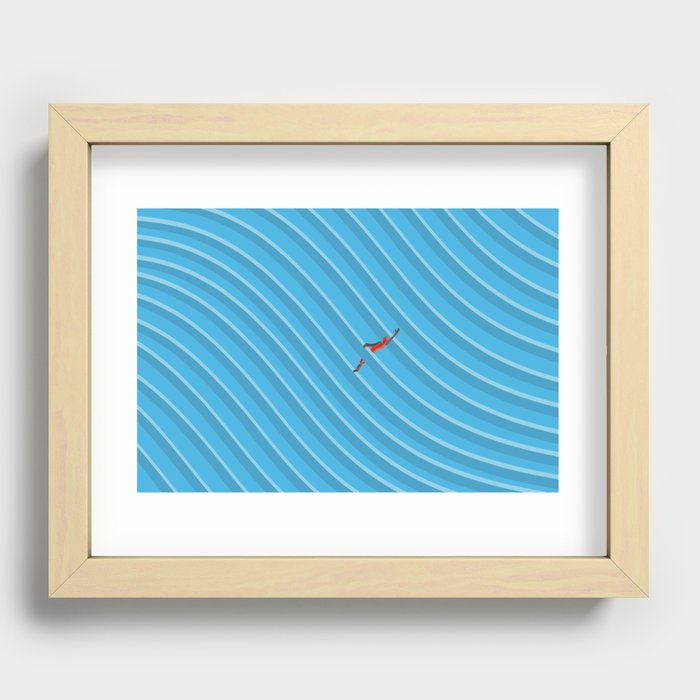 Wave hellow Recessed Framed Print