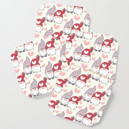 Cute Valentines Day Heart Gnome Lover Coaster