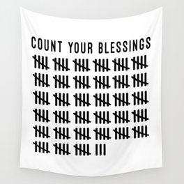 Count Your Blessings Wall Tapestry