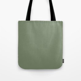 Solid Dark Camouflage Green Color Tote Bag