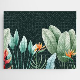 Tropical Leaves Texture Jigsaw Puzzle