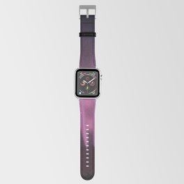 Vintage Aurora Borealis northern lights poster in magenta - pink Apple Watch Band