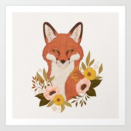 Fox Garden Art Print