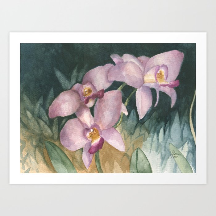 Orchid Elegance Art Print