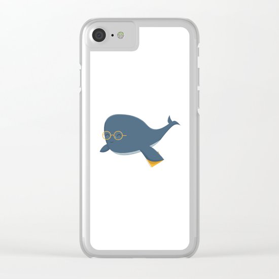 Ms. Whale Clear iPhone Case