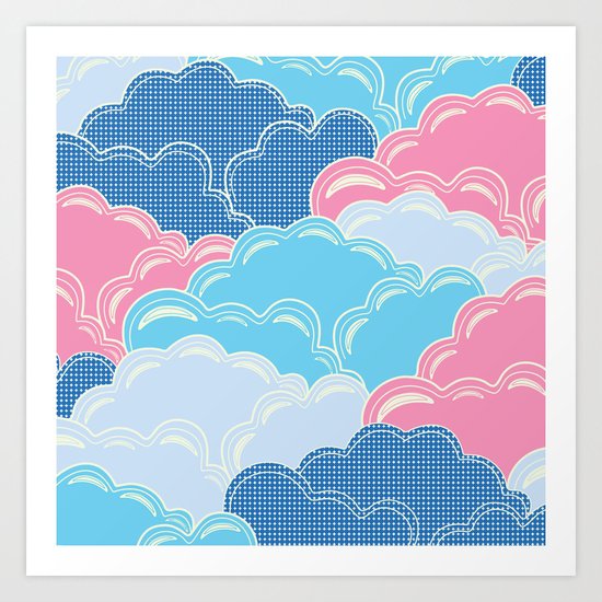 Pillows in the Sky (Clouds no.2) Art Print