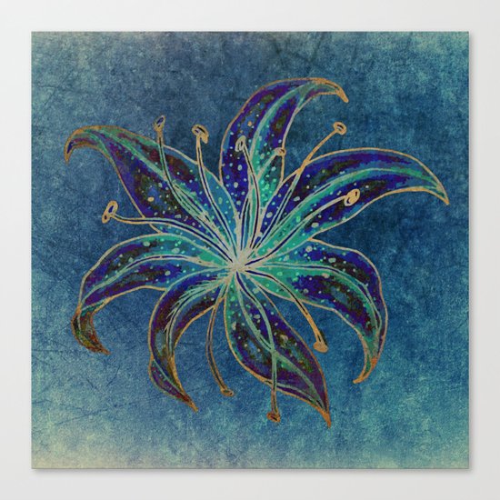 Blue Lily Canvas Print