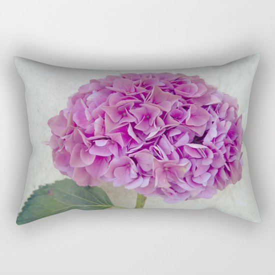 One Hydrangea Rectangular Pillow