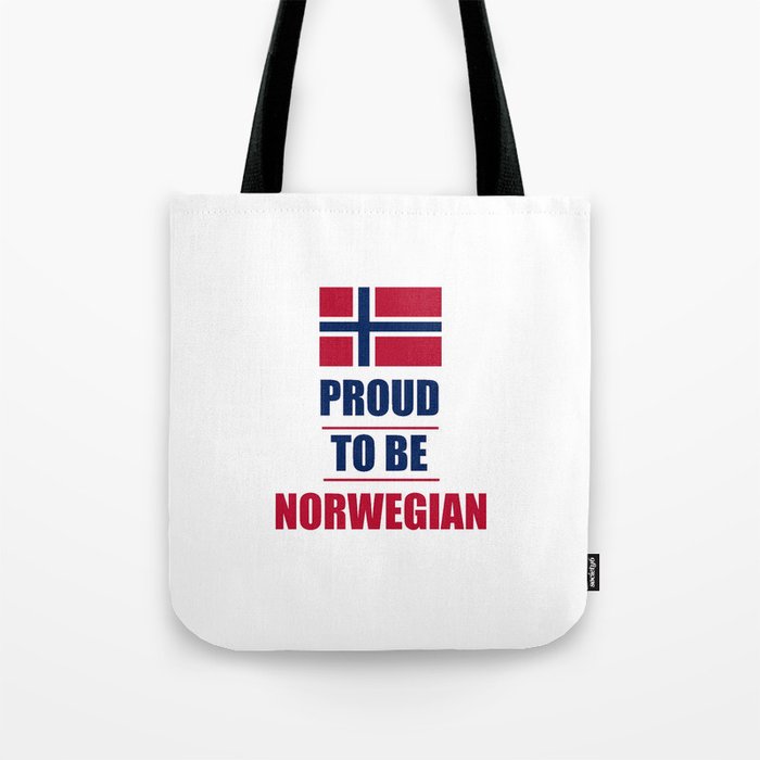 Proud to be norwegian Tote Bag