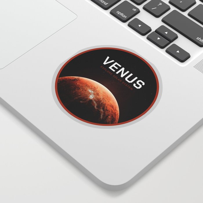 Venus planet. Poster background illustration. Sticker