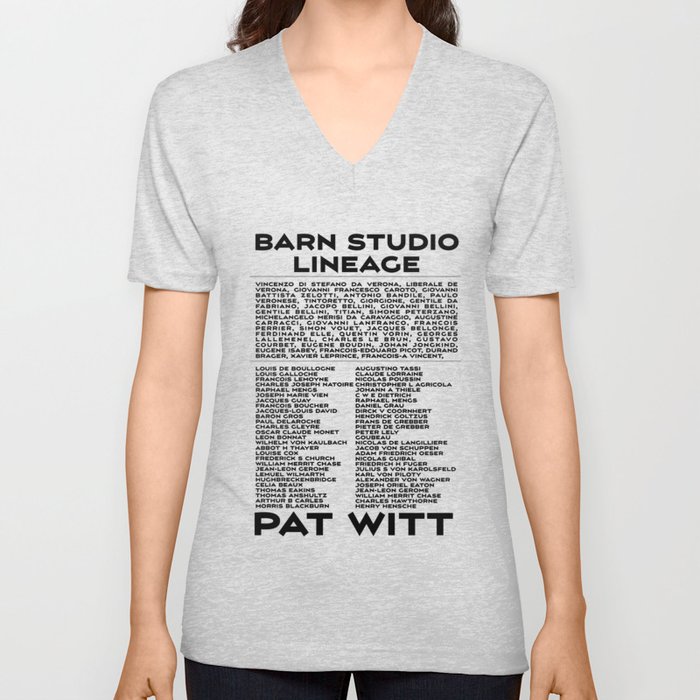 BARN STUDIO ARTIST LINEAGE V Neck T Shirt