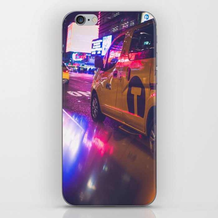 Taxi Nyc Life Color Iphone Skin By Nocolordesigns Society6