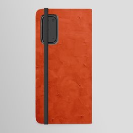 Best_Seller - Orange_Red - Orange_Colors Serie #01 solid_color by Single_Color_Studio Android Wallet Case