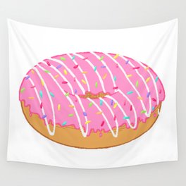 Pixel Donut Wall Tapestry