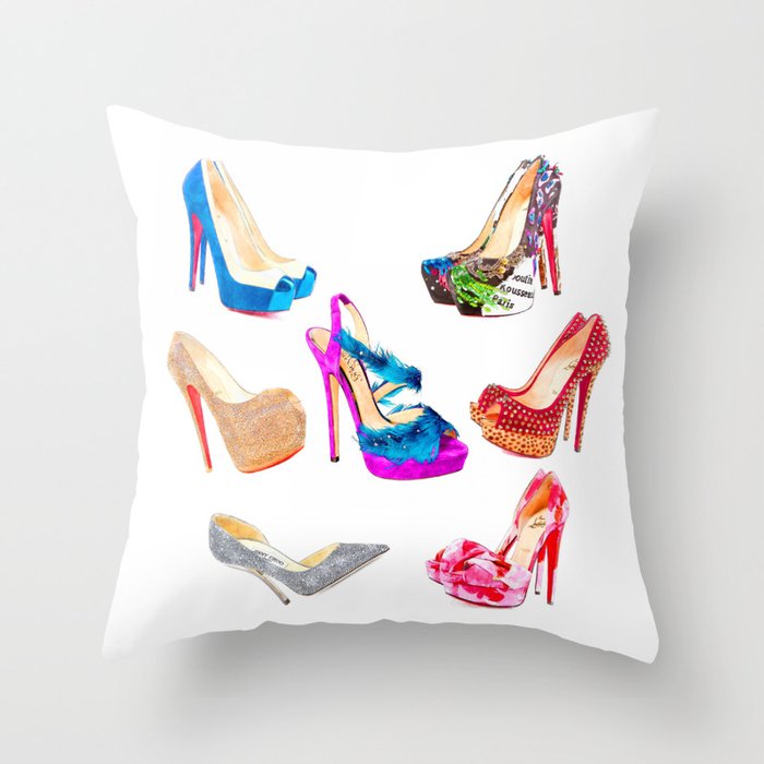 SHOES! Throw Pillow