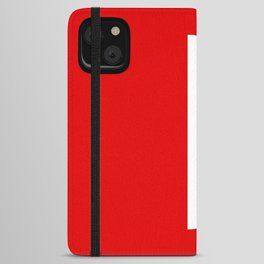 letter L (White & Red) iPhone Wallet Case