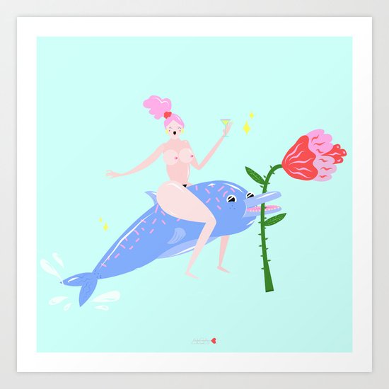 summer fantasy vibes Art Print
