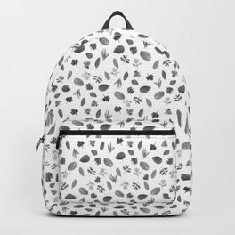 Culinary herbs pattern - gray Backpack