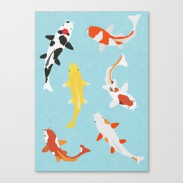 Koi Fish art  Canvas Print