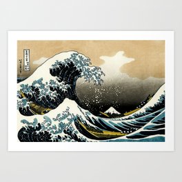 The Great Wave Off Kanagawa ,No.2, Art Print