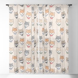 Shiba Shiba Sheer Curtain