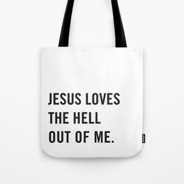 Jesus Loves Me Tote Bag