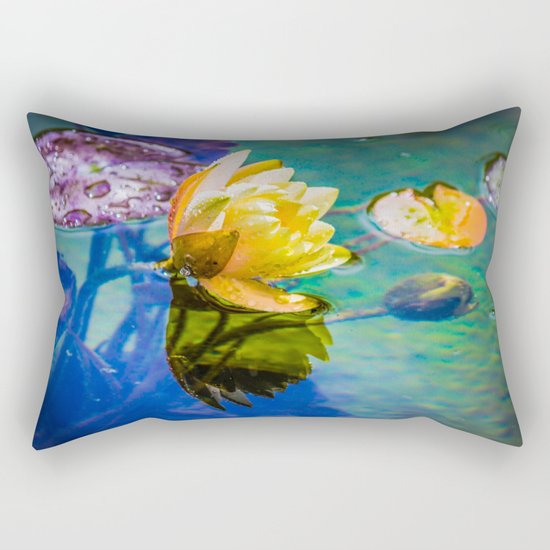 Water lily Rectangular Pillow