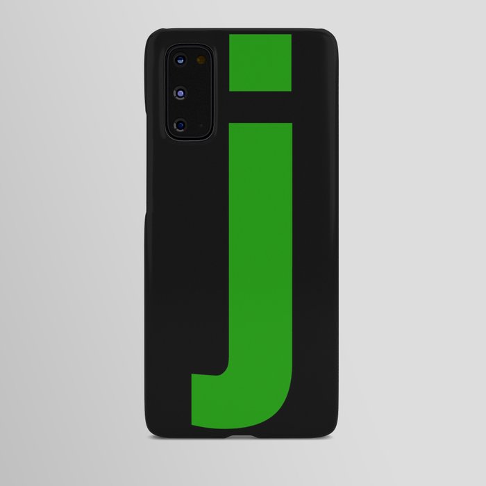 letter J (Green & Black) Android Case