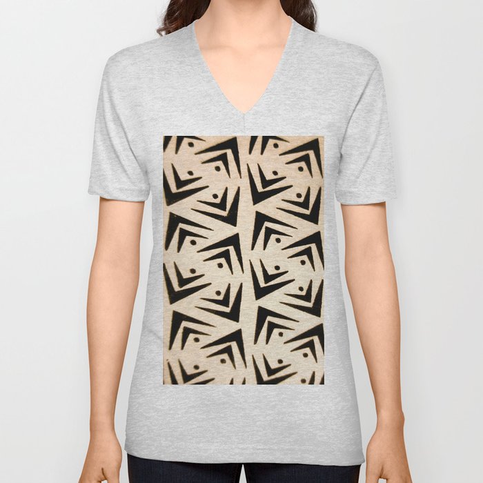 "Zebra" V Neck T Shirt