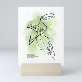 TUCANS ILLUSTRATION Mini Art Print