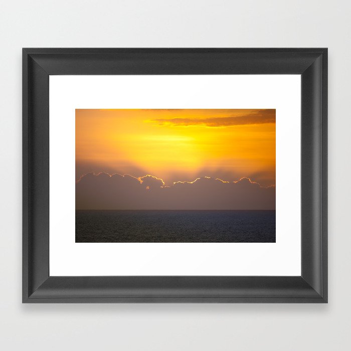 Makaha Sunset Framed Art Print