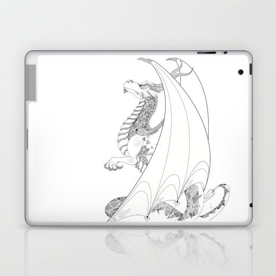 White Dragon Era Laptop & iPad Skin