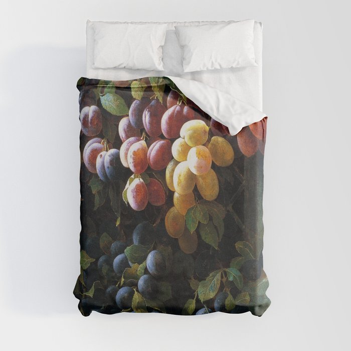 Painting of hanging grapes - Edwin Deakin Duvet Cover
