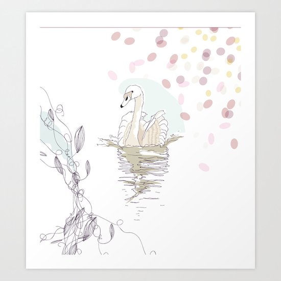 Swan Art Print