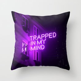 Trapped In My Mind Throw Pillow