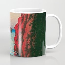 Kojaku cavern at Oga Peninsula by Kawase Hasui Mug